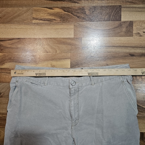 Tommy Bahama Jeans Mens 38x32 Gray Silk Cotton Blend Straight Leg Stretch Pant - Picture 7 of 10